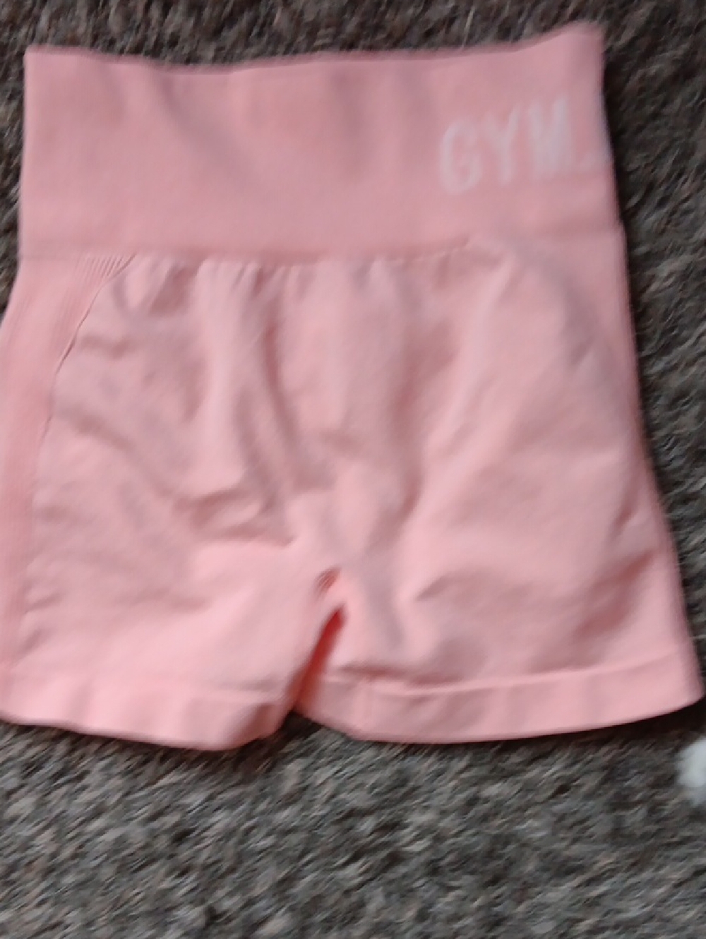 Pink/Peach High-Waist Active Shorts - GYM.MINUTE